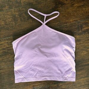 lululemon Align crop cross neck tank size 6 Vitapink